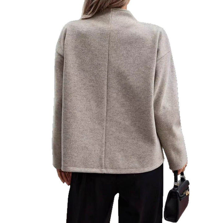Damen Elegante und zeitlose wollene Blazerjacke