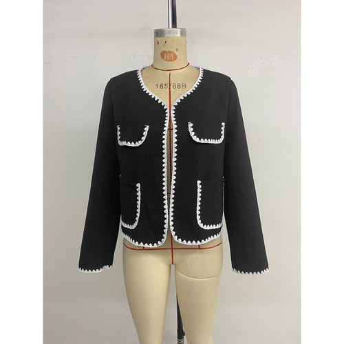 Damen Modejacke mit kontrastierenden Taschen Echo Archiv