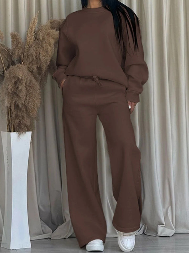 Damen nan lässiges Oversize Sweatshirt und weite Jogginghose Set Echo Archiv