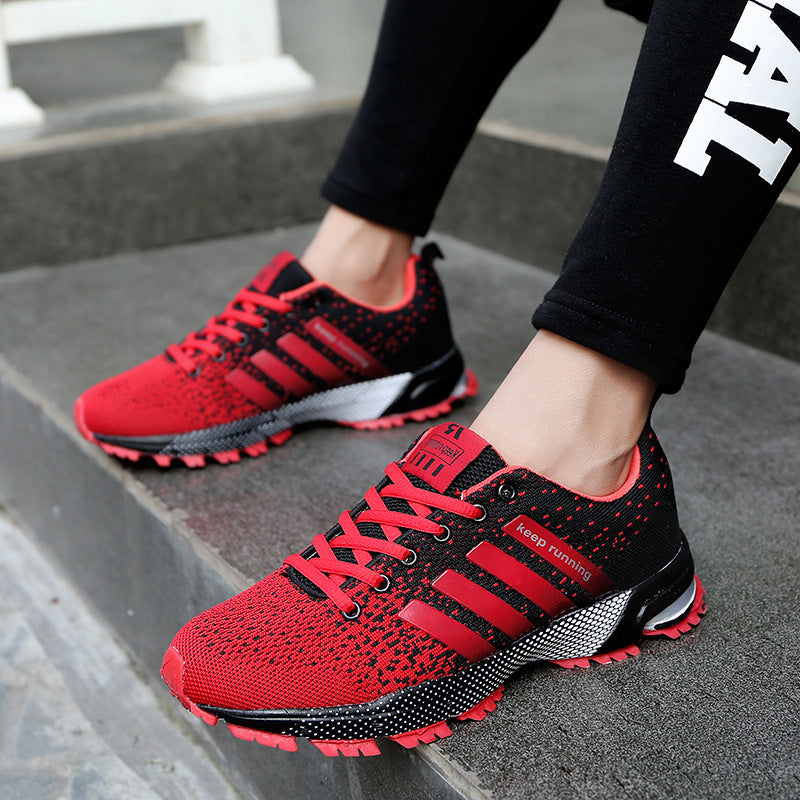 Herren leichte Strick-Running-Sneaker mit integrierter Fersen-Luftkammer und griffiger Trailsohle – Norré