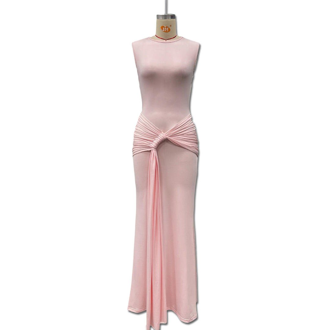 Damen Maxikleid mit stilvollem Wickel-Design und figurformender Silhouette Echo Archiv