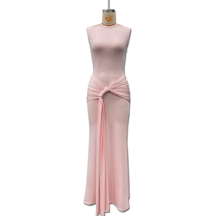 Damen Maxikleid mit stilvollem Wickel-Design und figurformender Silhouette Echo Archiv