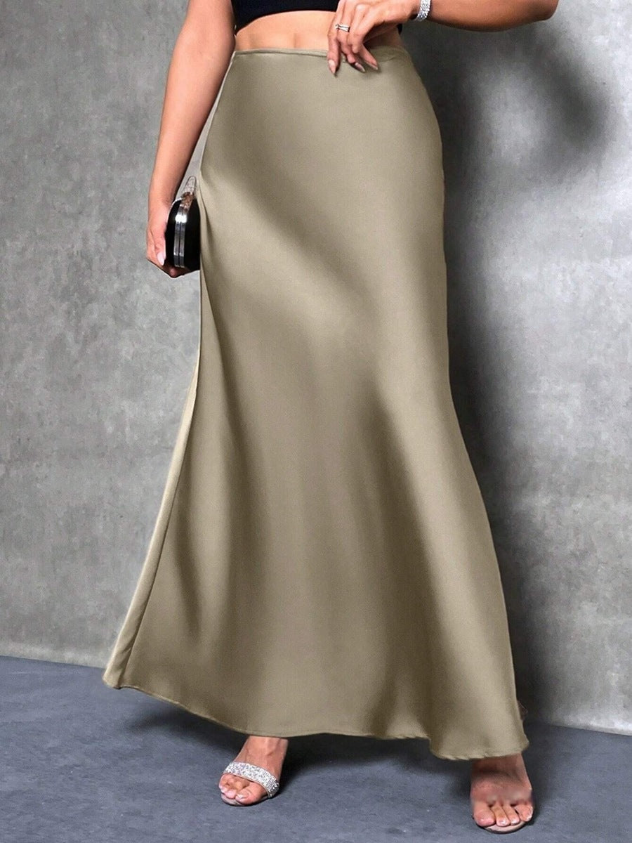 Damen Maxirock mit fließendem Schnitt und elegantem Fall Echo Archiv