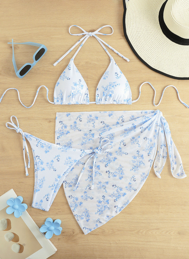 Damen Triangel-Bikini-Set mit elegantem Wickelrock Echo Archiv