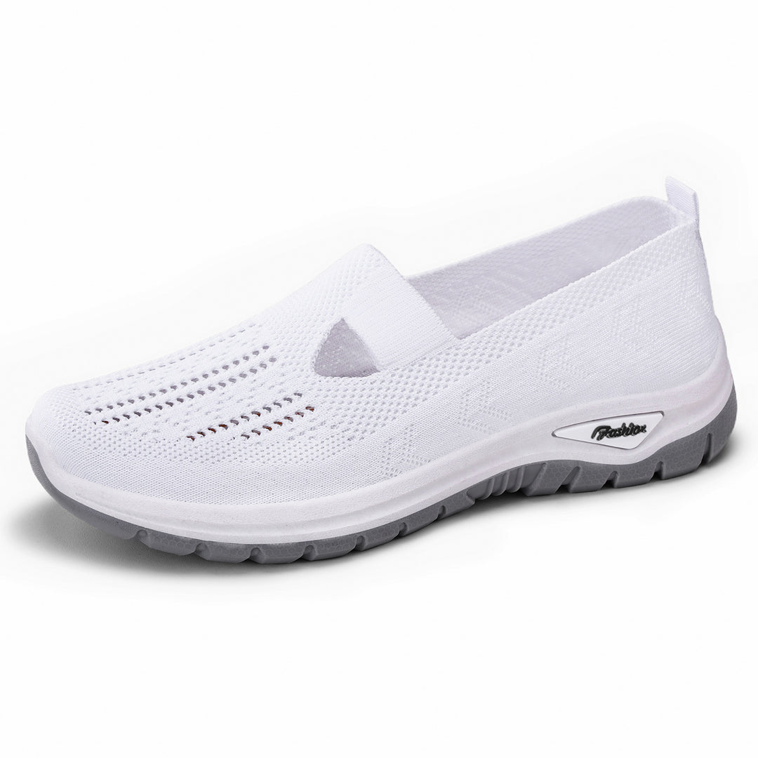 Damen nan gestrickter Schlupfsneaker mit atmungsaktivem Obermaterial und stoßdämpfender Profilsohle Echo Archiv