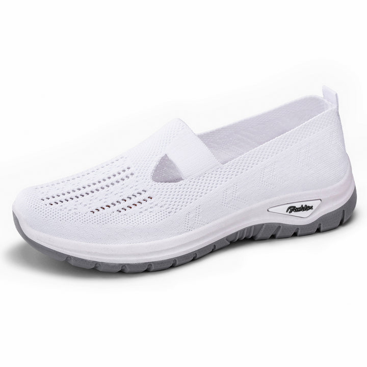 Damen nan gestrickter Schlupfsneaker mit atmungsaktivem Obermaterial und stoßdämpfender Profilsohle Echo Archiv