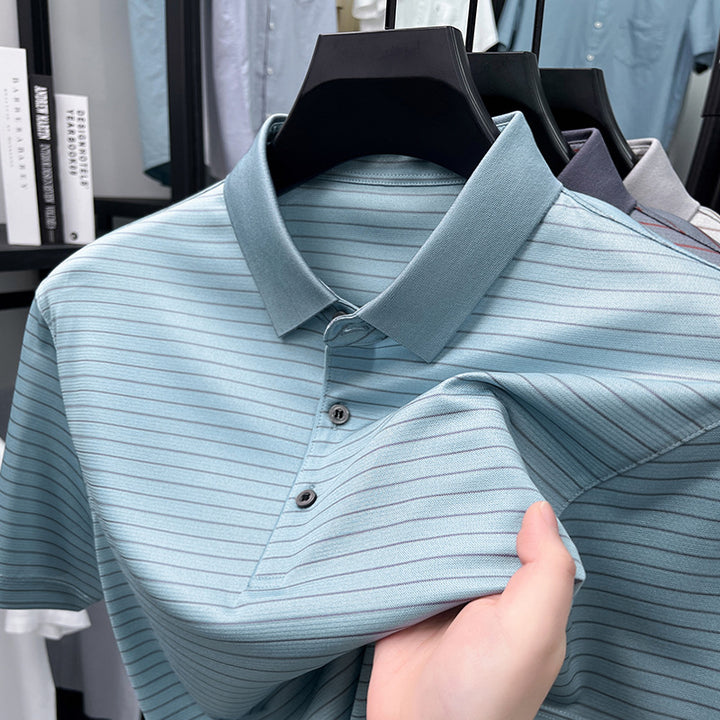 Herren Poloshirt mit feinem Streifenmuster Echoarchiv