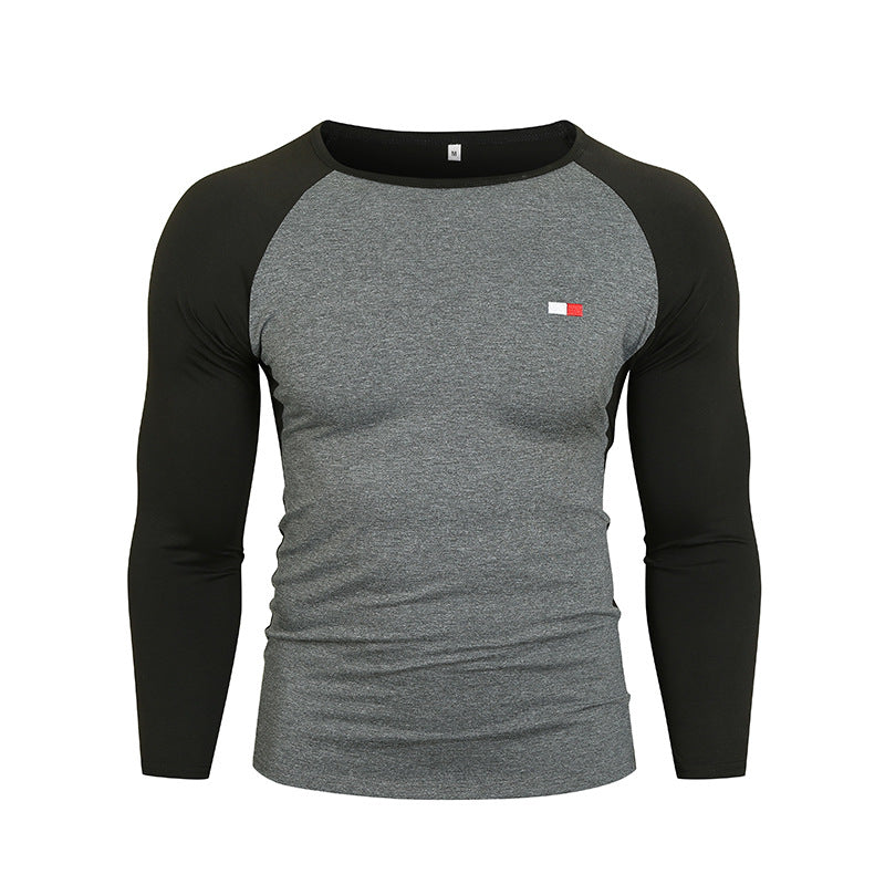 Herren Langarm-T-Shirt mit Raglanärmeln und hochwertiger Baumwolle Echoarchiv