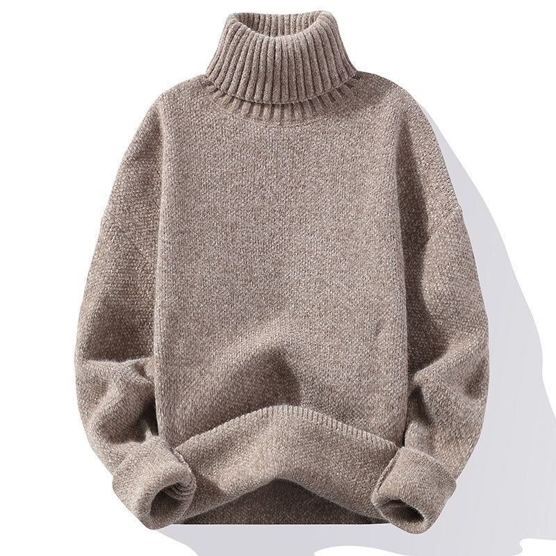 Herren Rollkragenpullover aus Bouclé-Feinstrick mit gerippten Bündchen Echo Archiv