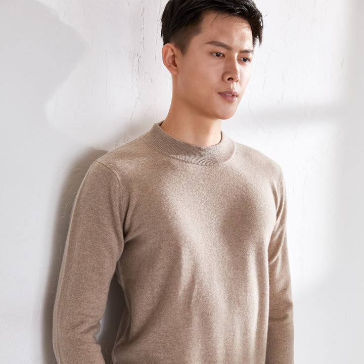 Herren Feiner Rollkragenpullover in schlanker Minimal‑Silhouette aus Woll‑Kaschmir‑Mix Echoarchiv