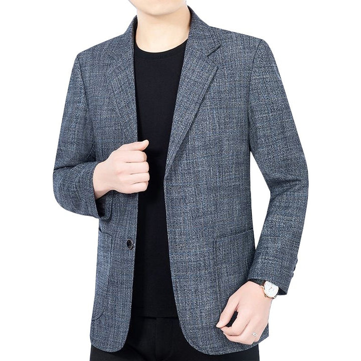 Herren Slim Fit Jacke mit Elegantem Muster Echoarchiv