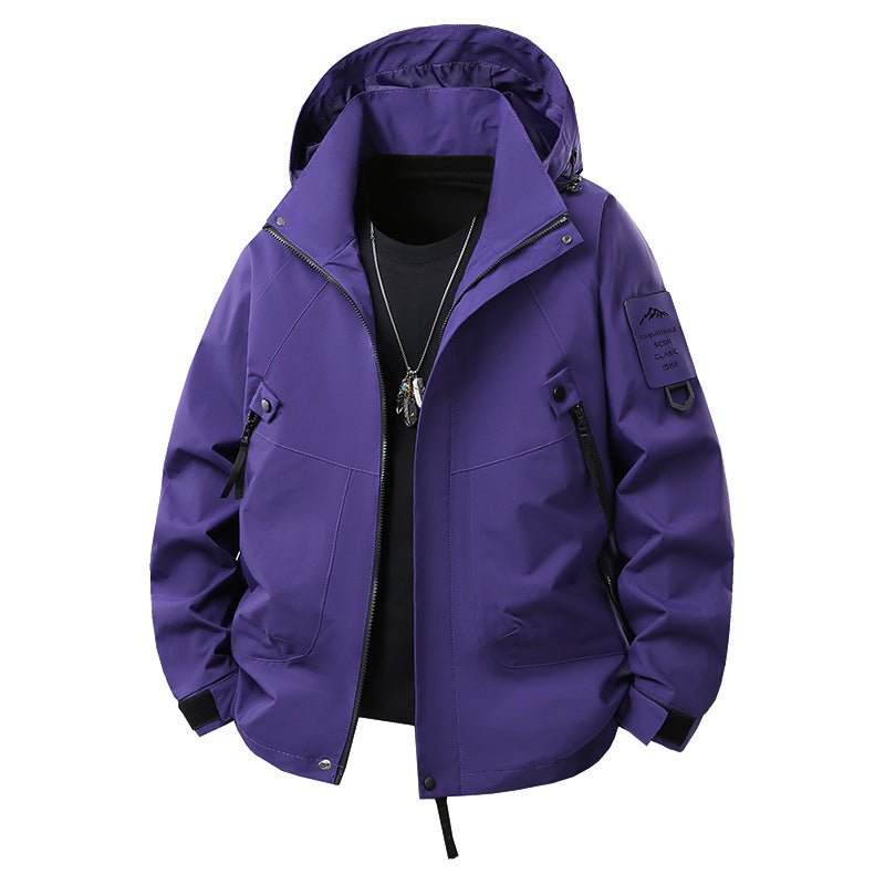 Herren Technische Kapuzen-Softshelljacke mit wasserabweisender Membran, Reißverschluss‑Taschen und verstellbarem Bund Echo Archiv