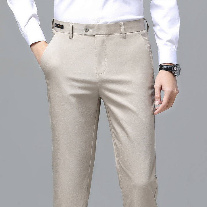 Herren Elegante Business-Chino mit Stretchkomfort und schlankem Bügelsaum Echo Archiv