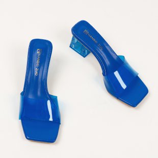 Damen Slingback Absatzschuhe mit Echoarchivrnem Design und elegantem Glanz Echoarchiv