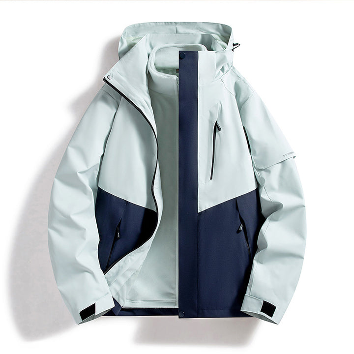 Damen wasserdichte Outdoorjacke mit verstellbarem Kapuzen Echo Archive