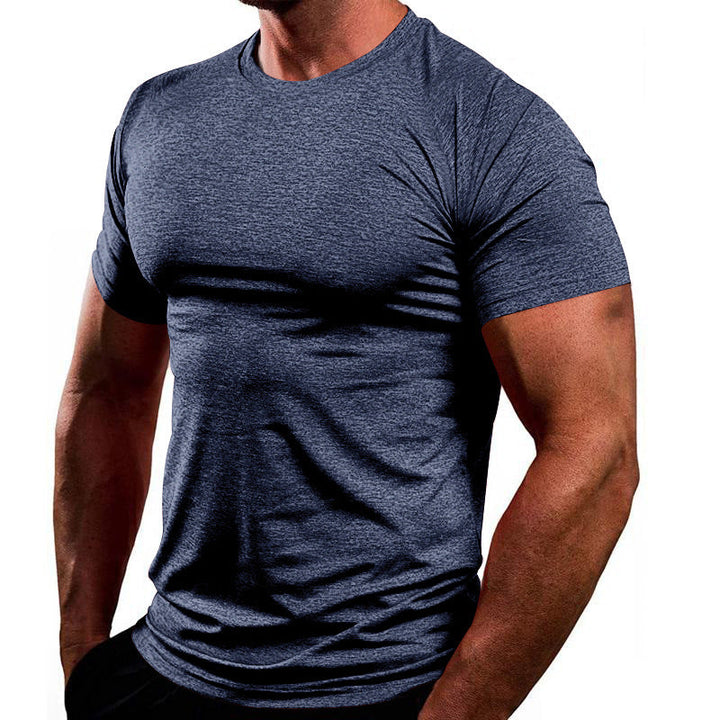 Herren Atmungsaktives Fitness-T-Shirt aus leichtem Stoff mit körperbetontem Schnitt Echoarchiv