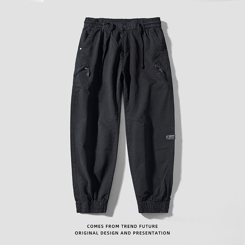 Herren modische Cargo-Hose mit elastischem Bund und vielseitigen Taschen Echoarchiv