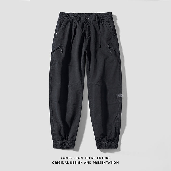 Herren modische Cargo-Hose mit elastischem Bund und vielseitigen Taschen Echoarchiv