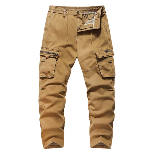 Herren Cargo-Hose mit multifunktionalen Taschen und elastischem Bund Echoarchiv
