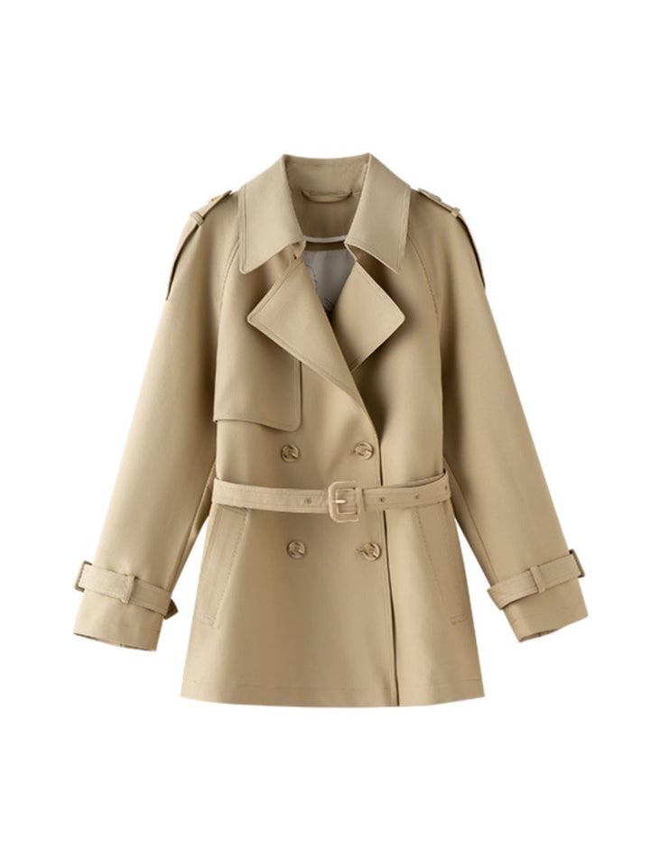 Damen Modische Trenchjacke mit Taillengürtel Echoarchiv