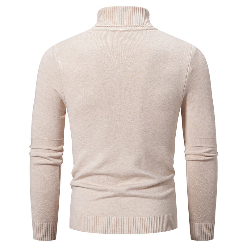 Herren Hochabschließender Strickpullover mit modischem Schnitt Echoarchiv