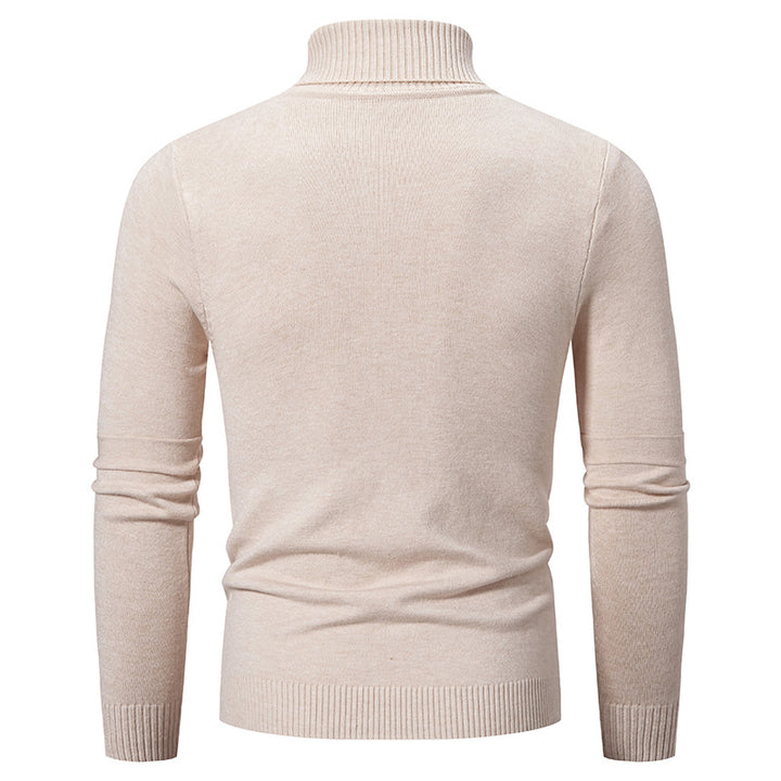 Herren Hochabschließender Strickpullover mit modischem Schnitt Echoarchiv