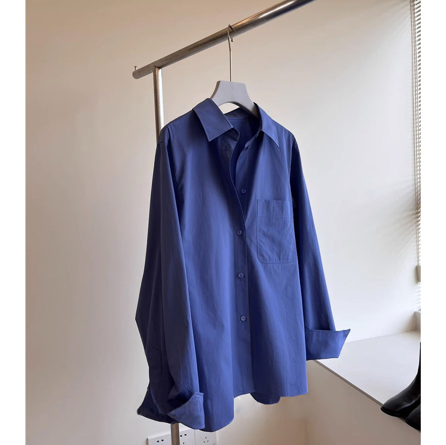 Damen Oversize-Hemd aus leichter Baumwollmischung mit Brusttasche Echo Archiv