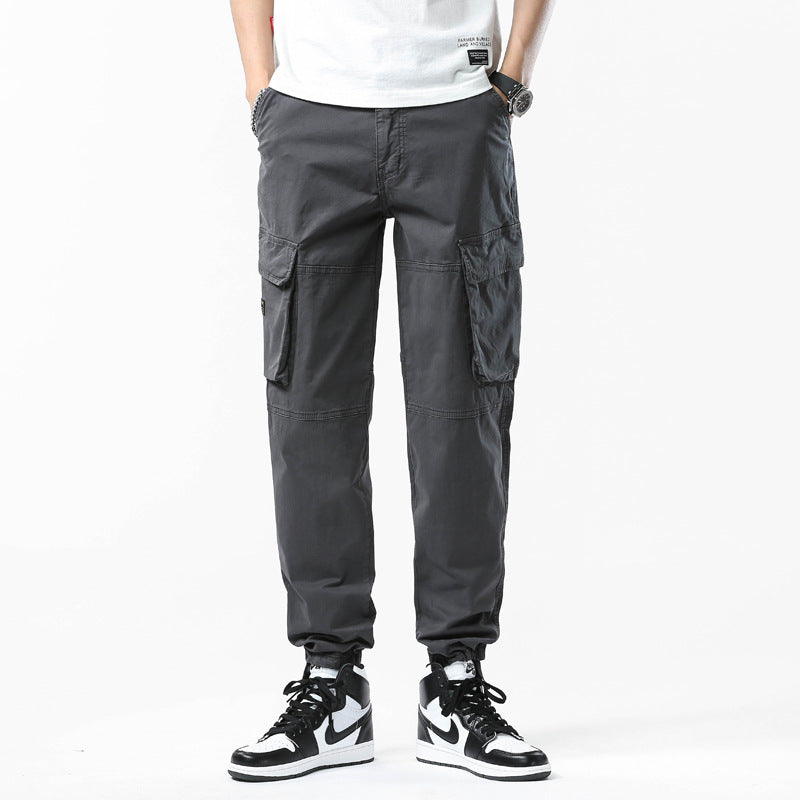 Herren Cargo-Joggerhose mit Kniepasse, elastischem Knöchelsaum und Großvolumigen Klappentaschen Echo Archiv