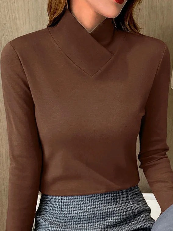 Echoarchiv | Eleganter Rollkragenpullover Mit Hohem Kragen
