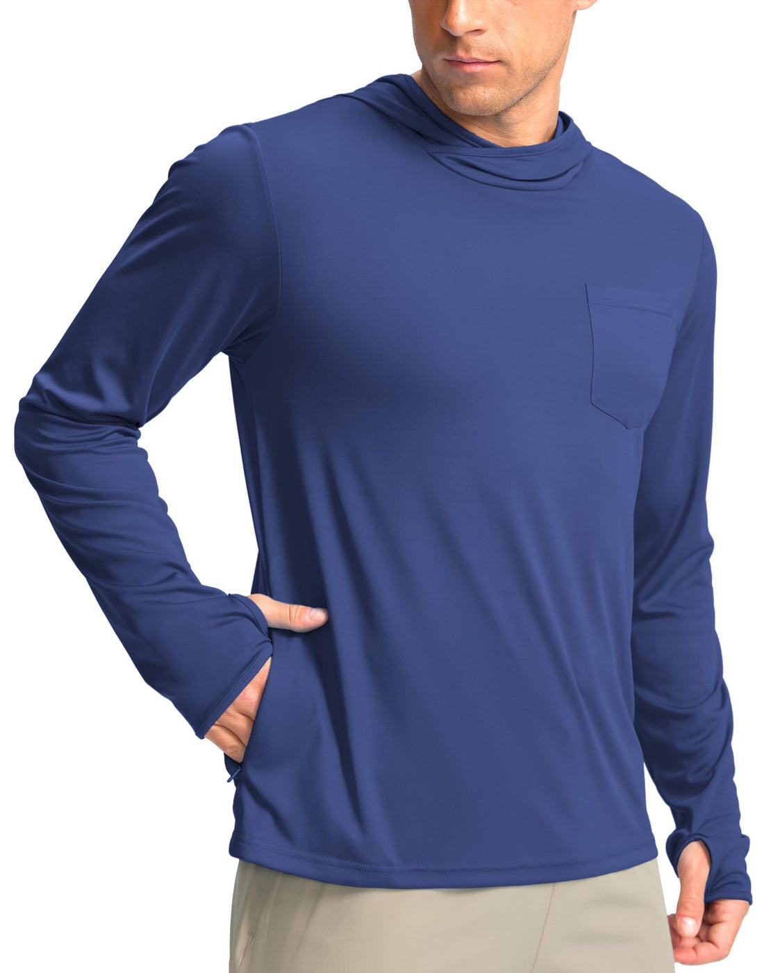 Herren Funktionsshirt mit Kapuze und Taschen – Avelline