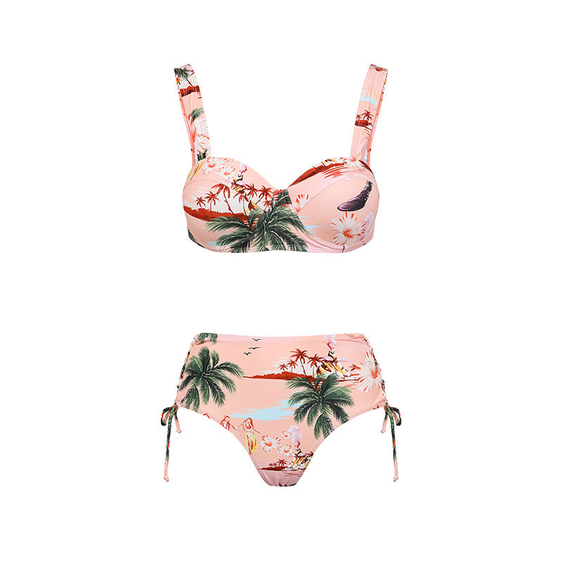Damen Bikiniset mit hochwertigem Flowerprint und verstellbaren Trägern Echo Archiv