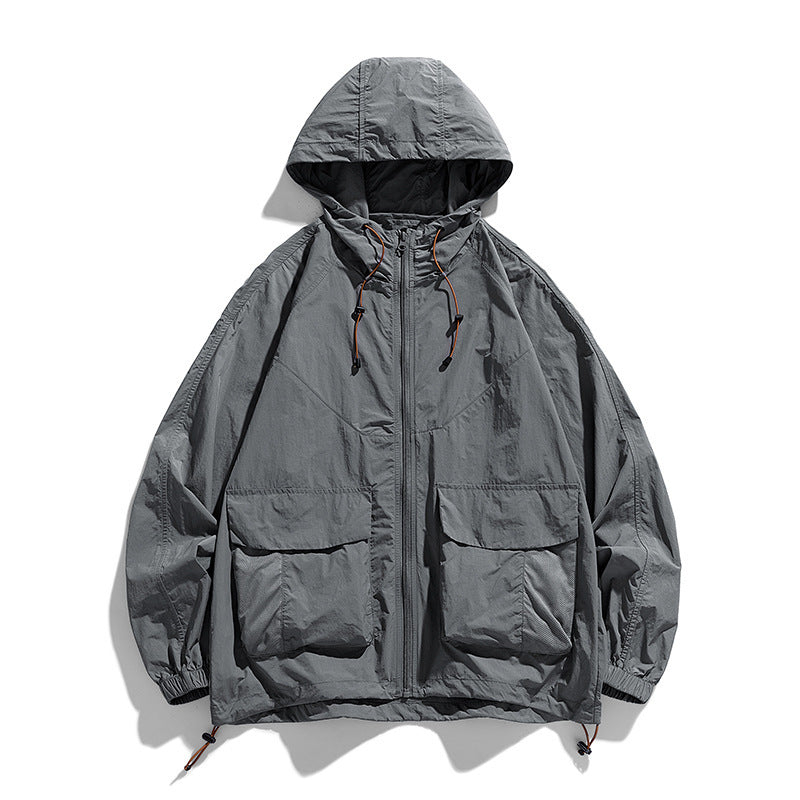 Damen Leichte Outdoor-Jacke mit Kapuze und Taschen Echo Archiv