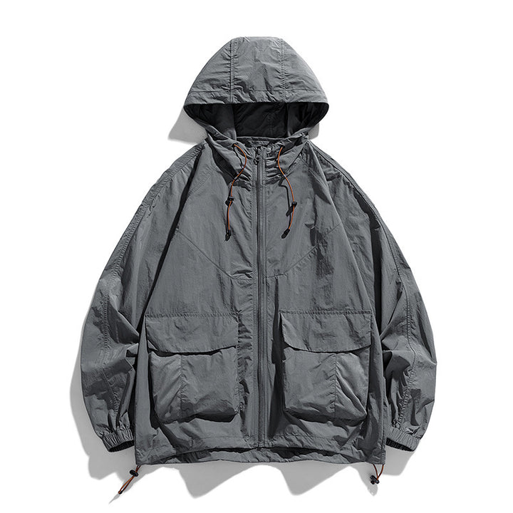 Damen Leichte Outdoor-Jacke mit Kapuze und Taschen Echo Archiv