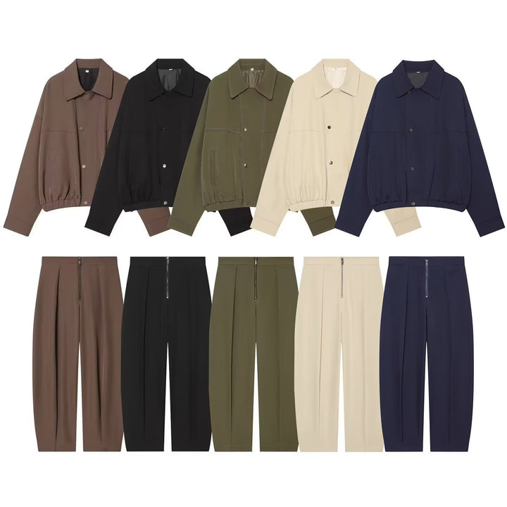 Damen Kurzgeschnittene Utility Blousonjacke mit Tunnelzugbund und aufgesetzten Eingrifftaschen Echo Archiv