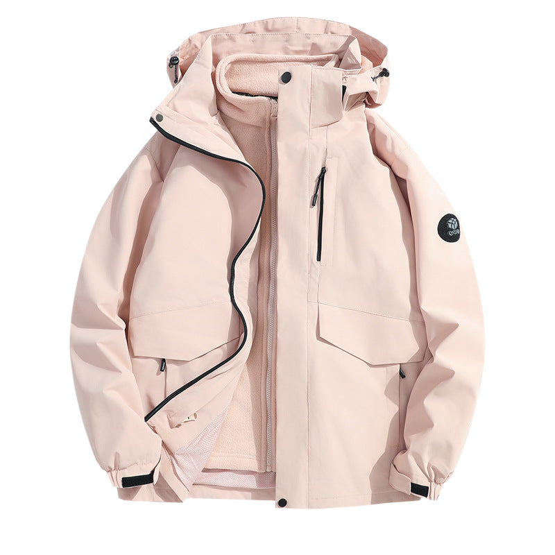 Herren Leichte Softshell-Regenjacke mit herausnehmbarem Fleecefutter, versiegelten Nähten und Multifunktions‑Taschen Echo Archiv