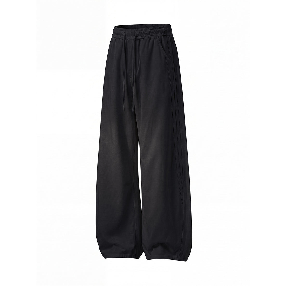Damen Weite Freizeit-Sweathose mit hoher Taille, Tunnelzug und ballonförmigem Bein Echo Archiv