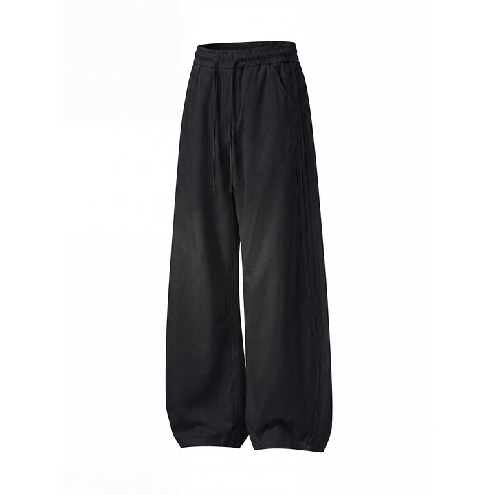 Damen Weite Freizeit-Sweathose mit hoher Taille, Tunnelzug und ballonförmigem Bein Echo Archiv