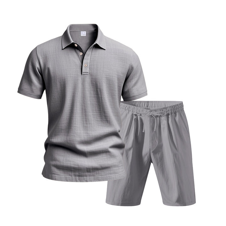 Herren legeres Polo-Shirt und Shorts Set Echoarchiv
