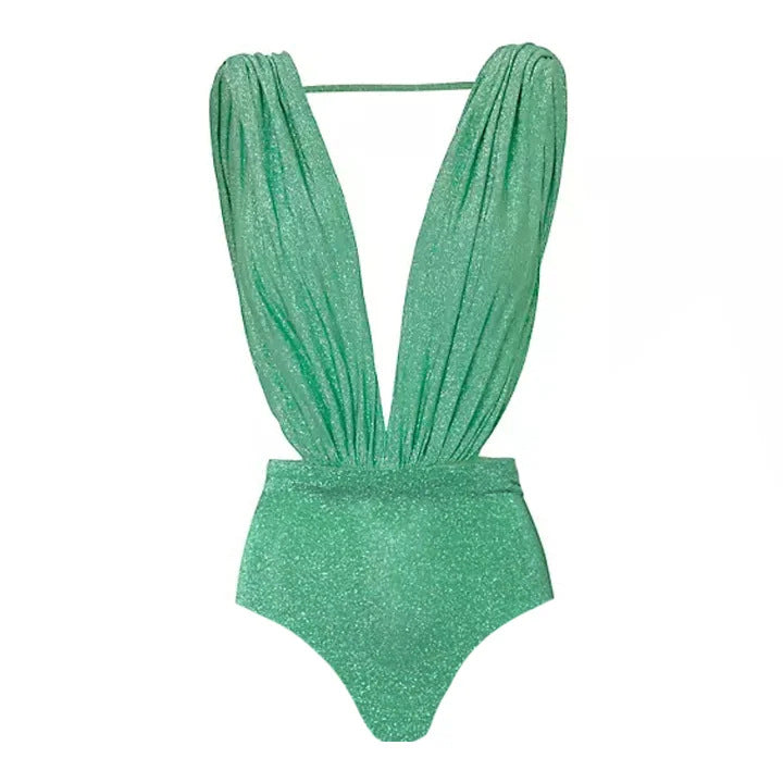 Damen eleganter Cut-Out Einteiler Badeanzug Echo Archiv