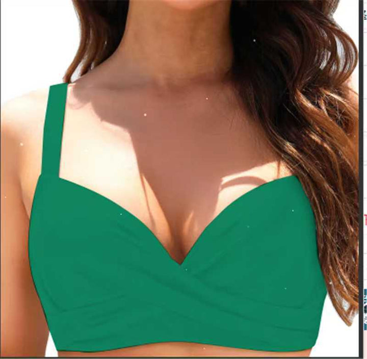 Damen Elegantes Bikinioberteil mit Wickeldesign Echo Archiv