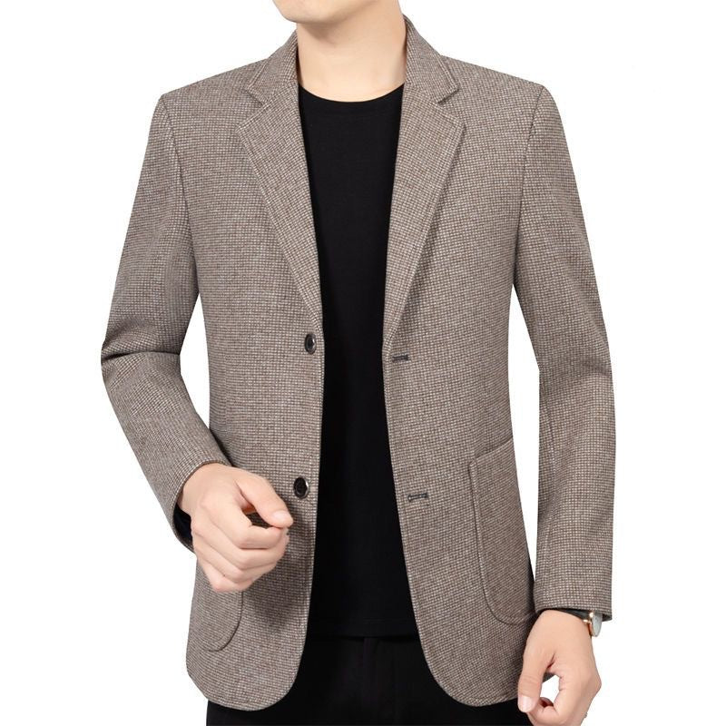 Herren Slim Fit Sakko mit feiner Struktur und klassischer Knopfleiste – Tianoro