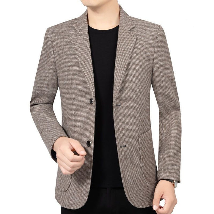 Herren Slim Fit Sakko mit feiner Struktur und klassischer Knopfleiste – Tianoro