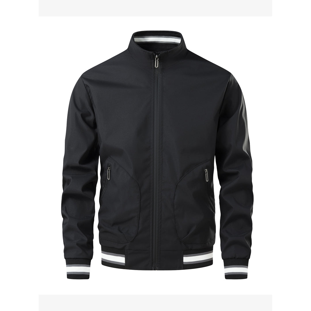 Herren Sportliche Leichte Übergangsjacke mit hohem Kragen Echo Archiv