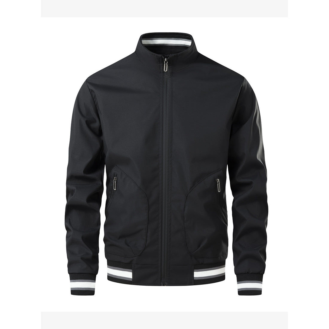 Herren Sportliche Leichte Übergangsjacke mit hohem Kragen Echo Archiv