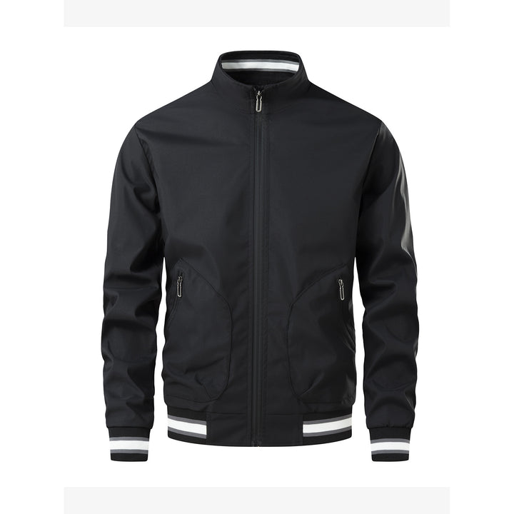 Herren Sportliche Leichte Übergangsjacke mit hohem Kragen Echo Archiv