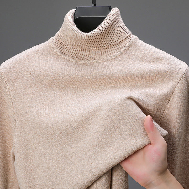 Herren eleganter Rollkragenpullover aus hochwertiger Baumwolle Echoarchiv