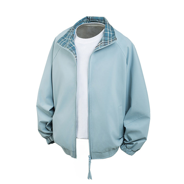 Damen Lässige Übergangsjacke mit kariertem Kragen Echo Archiv