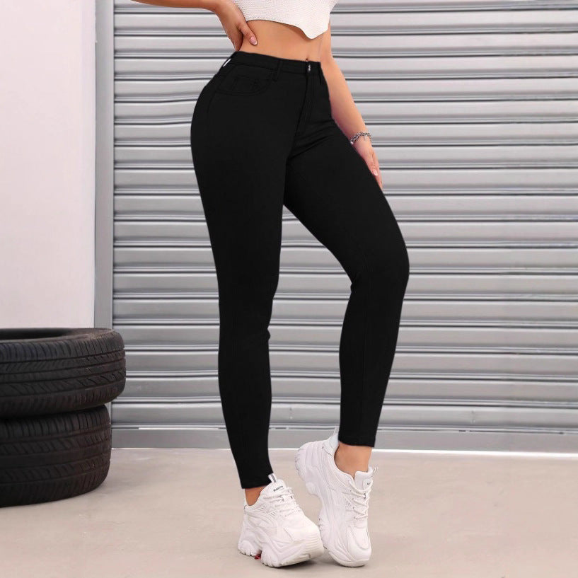 Damen Thermo-High-Waist-Fleece-Jeggings im Jeans-Look Echo Archiv