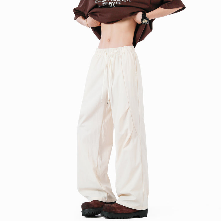 Unisex elegante Freizeithose mit hohem Bund und lockerer Passform Echoarchiv