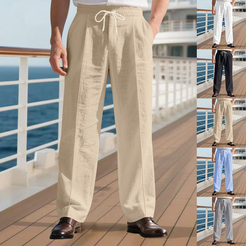 Herren lässige Freizeithose mit elastischem Bund und praktischen Taschen Echoarchiv